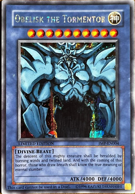 Obelisk The Tormentor (JMP-EN004) - Secret Rare - Yugioh *FREE SHIPPING-image