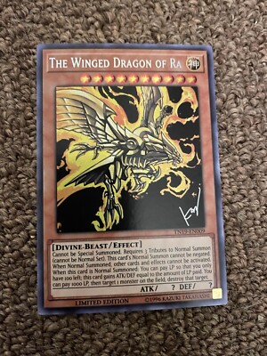 Yu-Gi-Oh! TCG The Winged Dragon of Ra (Alternate Art) 2019 Gold Sarcophagus TiN-image