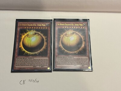 The Winged Dragon Of Ra Sphere Mode DPBC Ultra Rare Near Mint Holographic-image