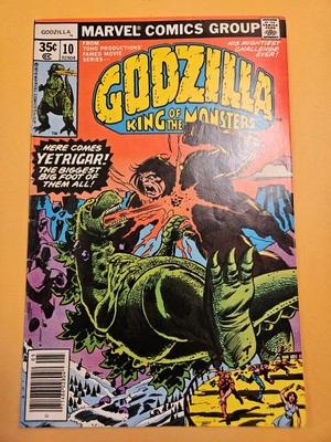 GODZILLA King of Monsters #10 Marvel comic book 1978 Yetrigar BIGFOOT!-image