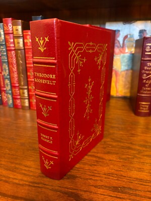 Theodore Roosevelt.  Henry F. Pringle  Easton Press 1987 Leather w Notes-image