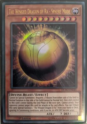 YuGiOh The Winged Dragon of Ra - Sphere Mode Ultra Rare 1st Edition DUPO-EN045-image