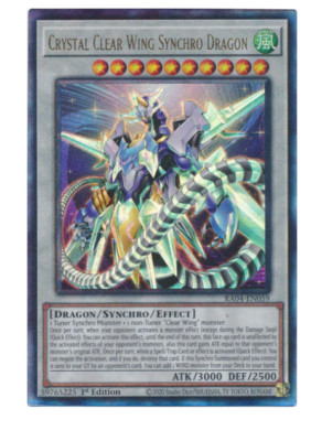 Crystal Clear Wing Synchro Dragon - RA04-EN059 - Ultimate Rare Stampede-image