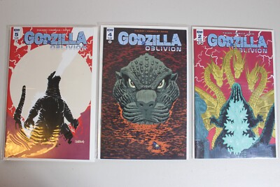 3 issues - GODZILLA OBLIVION # 2 4 5  regular covers - IDW 2016 Fialkov-image