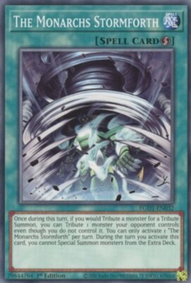  1x The Monarchs Stormforth - EGO1-EN032 - Common - 1st Edition - Egyptian God D-image