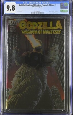 Godzilla Kingdom of Monsters #1 Rare Foil Variant CGC 9.8 NM/M Gorgeous Gem Wow-image