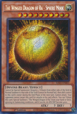 The Winged Dragon of Ra - Sphere Mode - RA01-EN007 - Secret Rare 1st Editio - NM-image