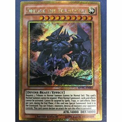 YUGIOH OBELISK THE TORMENTOR MVPC-EN001 PROMO SILVER PACK DARK SIDE OF DIMENSION-image