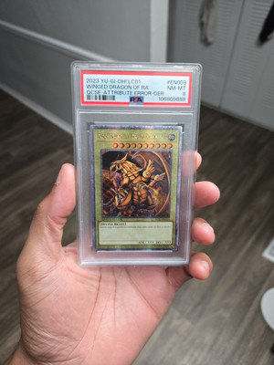 2023 Yugioh LC01 Winged Dragon Of Ra PSA 8-image