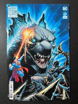 JUSTICE LEAGUE VS GODZILLA VS KONG #4 *NM OR BETTER!* (2024)  PORTACIO VARIANT!-image