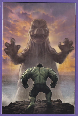 Godzilla vs Hulk #1 1:100 Stonehouse Virgin Variant Actual Scans!-image