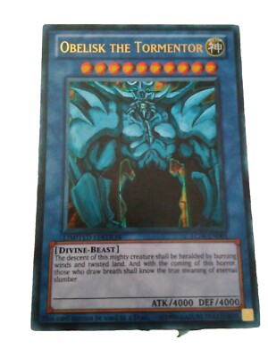 Yu-Gi-Oh! Obelisk The Tormentor Blue God Card Limited Edition-image