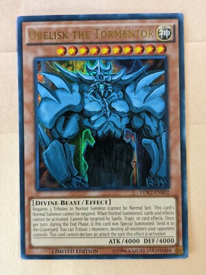YUGIOH-OBELISK THE TORMENTOR-LIMITED EDITION ULTRA RARE-LDK2-ENS02-image