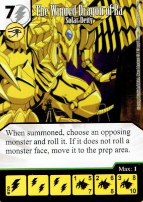Single Card & Die - Dicemasters Yu-Gi-Oh - The Winged Dragon of Ra UNCOMMON!-image