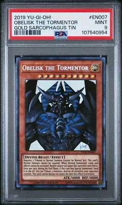 2019 Yu-Gi-Oh! Obelisk the Tormentor TN23-EN007 Prismatic Secret Rare PSA 9-image