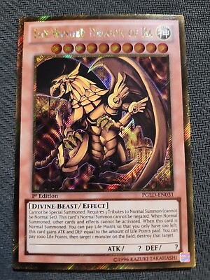 Yugioh Winged Dragon of Ra PGLD-EN031 Gold Rare 1st Edition NM-M-image