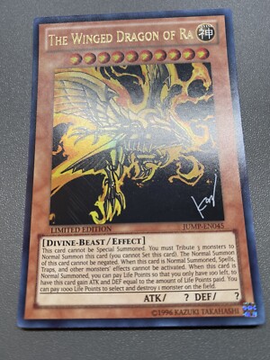 Yugioh The Winged Dragon Of Ra Limited Edition Ultra Rare JUMP-EN045 MP-image