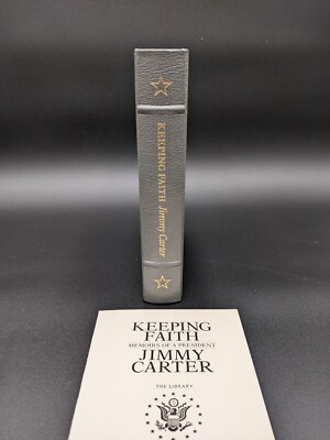 Memoirs of Jimmy Carter Keeping Faith SIGNED Easton Press Collectors Edition-image
