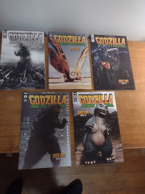 GODZILLA MONSTERS PROTECTORS # 1 2 3 4 & 5  B COVERS IDW COMICS 2021-image