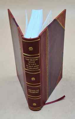 The tragic sense of life in men and in peoples 1921 [Leather Bound]-image