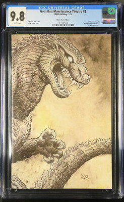 Godzilla Monsterpiece Theatre #3 Arthur Adams Virgin Variant CGC 9.8-image