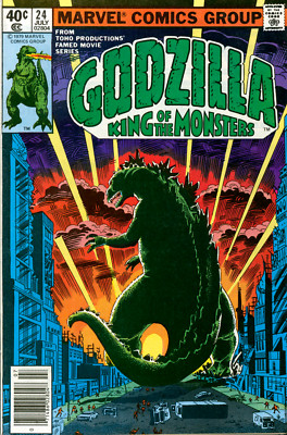 Godzilla #24 Marvel Comics 1979 VF Newsstand Variant Avengers-image
