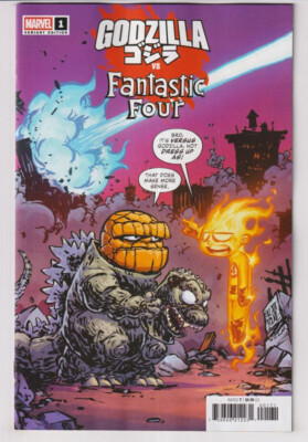 GODZILLA VS FANTASTIC FOUR #1 SKOTTIE YOUNG VAR (MARVEL 2025) 
