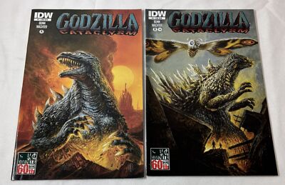 IDW Comics GODZILLA CATACLYSM #1 and 4 ~ mid-grade-image