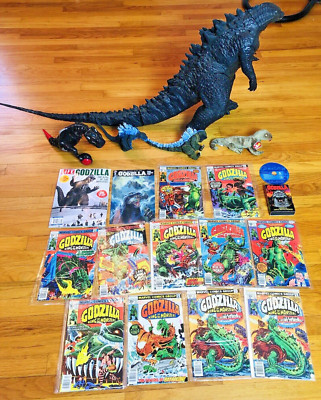 Lot Huge Godzilla King of Monsters 1977 Comic Book  Action Figures vintage rare-image