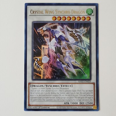 Crystal Wing Synchro Dragon - RA02-EN029 - Ultra Rare - NM - 1st ed - Yugioh-image