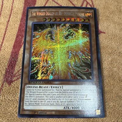 🔥 YUGIOH The Winged Dragon of Ra - Immortal Phoenix SBC2-END02 SECRET SPEEDDUEL-image