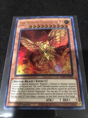 The Winged Dragon of Ra (Alternate Art) LED7-EN000 Rage of Ra-1st Edition-image