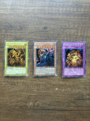 Yugioh DOD Promo Lot Winged Dragon of Ra, Dark Sage, Widespread Ruin DOD 001-003-image