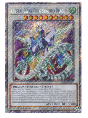 Crystal Clear Wing Synchro Dragon - RA04-EN059 - Platinum Secret Rare Stampede-image