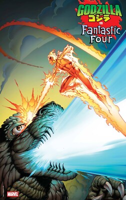 GODZILLA vs FANTASTIC FOUR 1 MARK BAGLEY FOIL VARIANT NM 2025-image