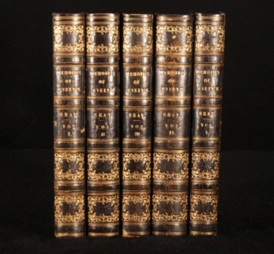 1827 5 Vols MEMOIRS of JOHN EVELYN Diary William Bray-image