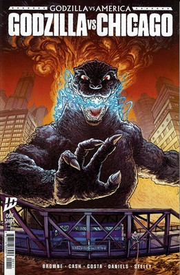 Godzilla Vs. Chicago #1A VF/NM; IDW | Godzilla Vs America - we combine shipping-image