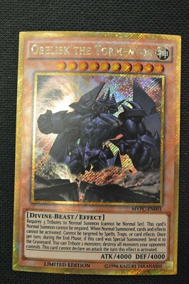 Yu-Gi-Oh! Obelisk the Tormentor MVPC-EN001 Limited Edition Holo Card - NM-image