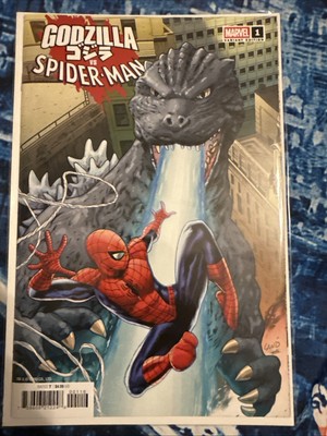 GODZILLA VS. SPIDER-MAN #1 GREG LAND INCENTIVE VARIANT [1:25] (MARVEL 2025)-image