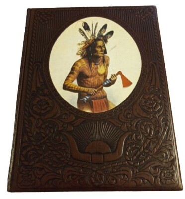 1973 Time Life Old West Series  The Indians Benjamin Caps Leather Bound-image