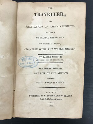 1812 The Traveller; Meditations... - The Life and Travels of Mr. James Meikle-image