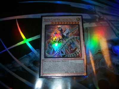 Crystal Clear Wing Synchro Dragon 1st Edition Prismatic Ultimate Rare RA04-EN059-image