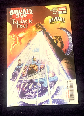 GODZILLA vs. FANTASTIC FOUR #1 - ADAM KUBERT MAIN COVER - MARVEL COMICS/2025-image