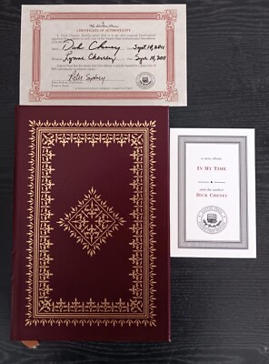 Easton Press In My Time by Dick Cheney Signed First Edition LN HC 2011 Mint Cond-image