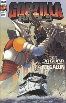Godzilla Rivals Jet Jaguar vs. Megalon 1B NM 2023 Stock Image-image