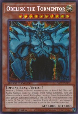 OBELISK THE TORMENTOR SECRET RARE SBC2-ENB01 LIGHT PLAY YUGIOH-image