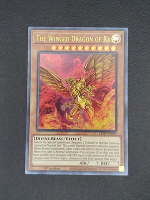 The Winged Dragon of Ra (Alternate Art) LED7-EN000 NM 004-image