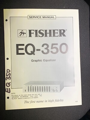 Fisher EQ-350 Service Manual Graphic Equalizer Original-image