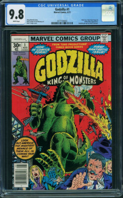 Godzilla #1 CGC 9.8 Marvel 1977 Key Bronze! King Kong Movie! N9 203 cm-image