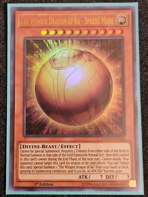 YU-GI-OH! TCG THE WINGED DRAGON OF RA - SPHERE MODE DUPO-EN045 1ST ED VLP ULTRA-image